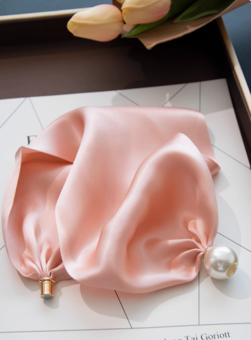 Ease and Peace Stillness Silk Pearl Magnetic Scarf
